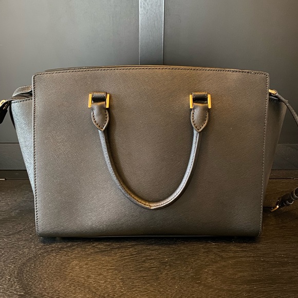 Michael Kors Selma Saffiano Leather Satchel - Picture 3 of 7